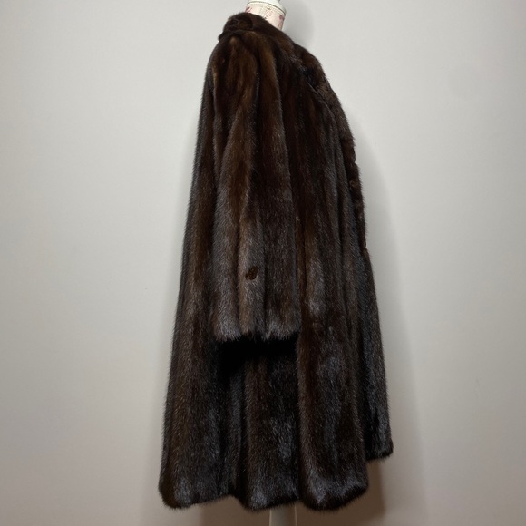 GENUINE MINK Coat Swing Coat Driving Coat - Picture 7 of 12